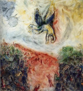 La Chute d’Icare contemporain de Marc Chagall Peinture à l'huile